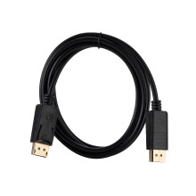Ultra High Display Port to Cable DisplayPort 1.8m Nickel-plated for Computer Desktop Laptop (Black)