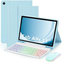 Hemelsblauwe toetsenbordhoes voor Samsung Galaxy Tab A9+ 11-inch