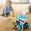 Glow LED speelgoedtrucks voor peuters, bewegingsgeactiveerd, 3-pack 6