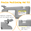 Left-Side Car Sun Visor for Hyundai Elantra 2011–2015 Grey 5