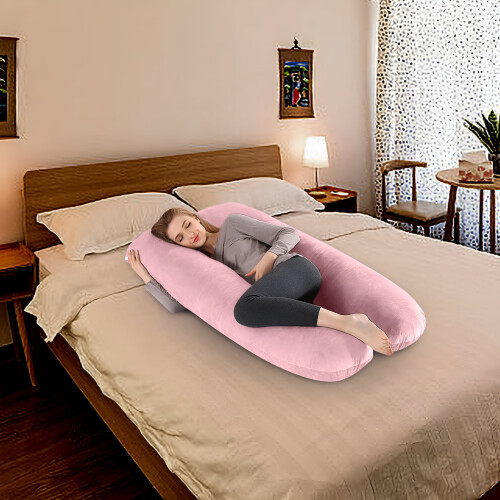 U-Shaped Cooling Pregnancy Pillow 48 Inch