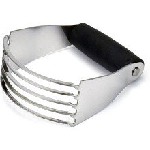 Mélangeur à pâte RUseeN, coupe-pâte robuste en acier inoxydable, outil de pâtisserie professionnel pour mélanger la farine et le beurre (noir)