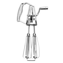 Stainless Steel Manual Egg Beater & Milk Frother – Hand Crank Mixer for Baking, Compatible with All Kitchen Needs