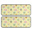 Yellow Easter chick kitchen rugs set of 2, 17" x 47" 1