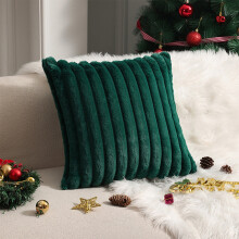 Fodere per cuscini decorativi verdi da 45x45 cm, fodere per cuscini da divano in velluto a coste a righe, morbide fodere decorative per cuscini per