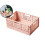 Pink Foldable Plastic Storage Crate 30.5x20.3x12.5cm 1