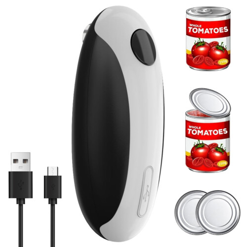 Ouvre-boîte électrique rechargeable pour bocaux et bouteilles