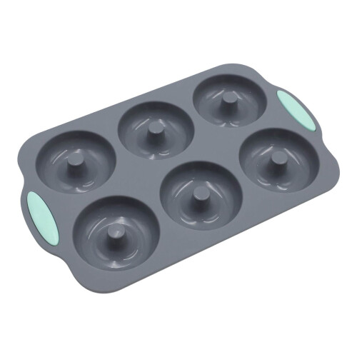 Graue Silikon-Eisform mit Kranzmotiv für Weihnachten