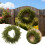 Elegant Floral Wreath – Realistic Greenery, 32cm 5
