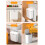 Hanging Plastic Trash Can Wall Mount 29x26x16.5cm Waste Bin 5