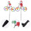 2Pcs Christmas Decorations Outside Multi Colored Garden Windmill for Veranda 1