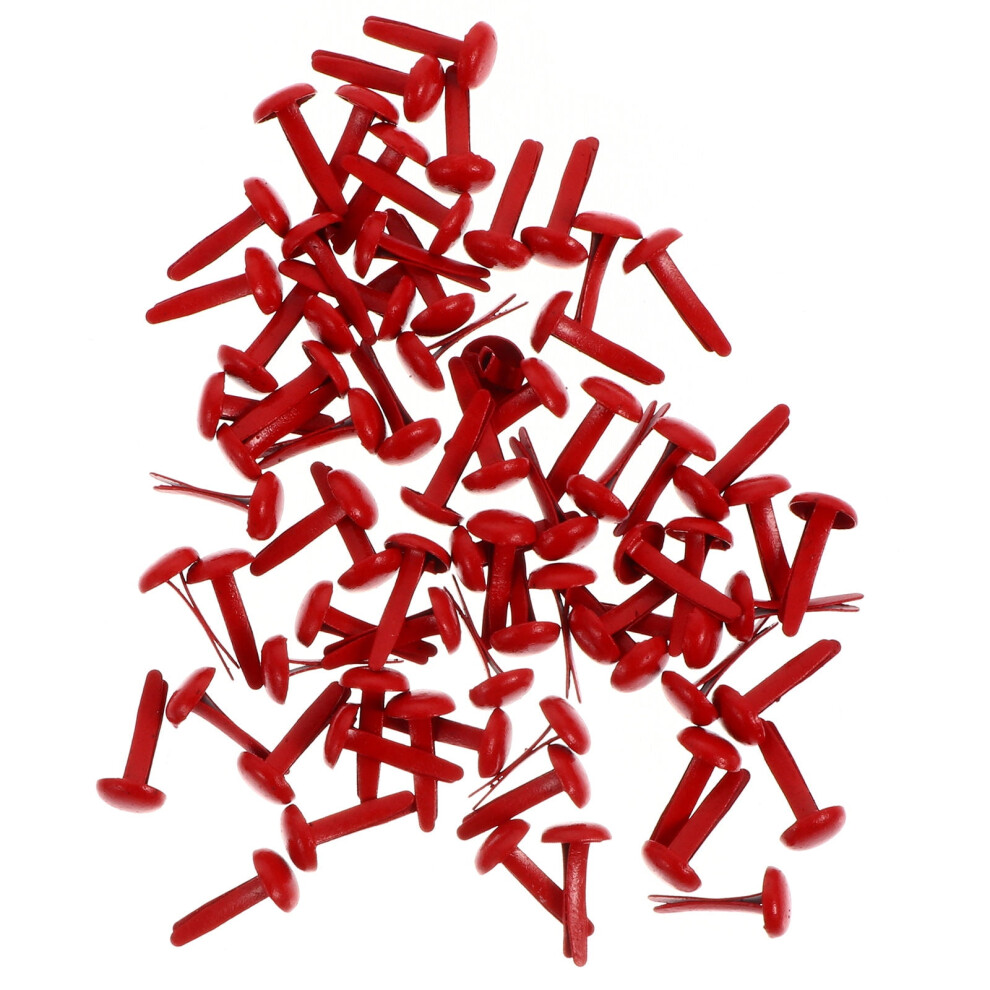 200Pcs Mini Two-Legged Brads For Crafting, Scrapbooking, Projects, Art Supplies, Easy To Use And 9425574096395