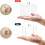 συσκευασίες 10oz Qtip Dispenser Μεγάλη Διαφανής Βάση Qtip, Αξεσουάρ Οργάνωσης Δοχείων 2
