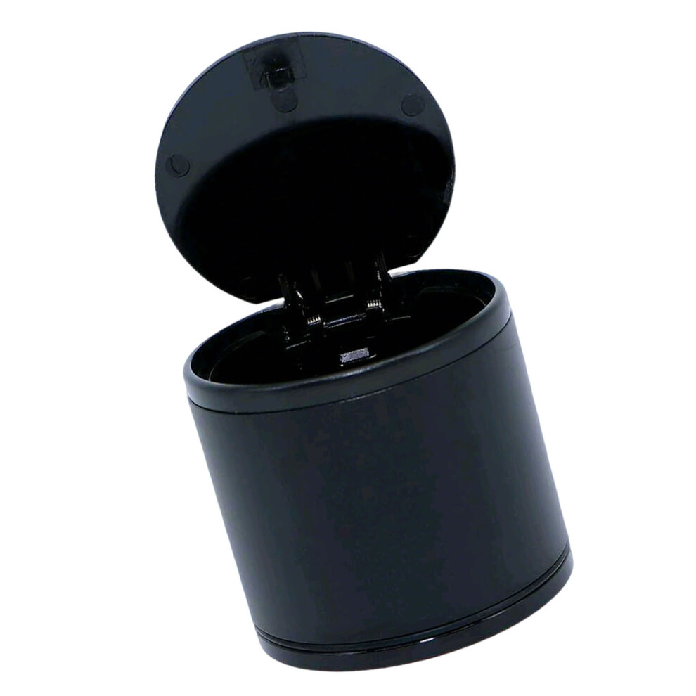 Black Mini Car Ashtray Aluminum Alloy, Detachable,