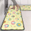 Yellow Easter chick kitchen rugs set of 2, 17" x 47" 2