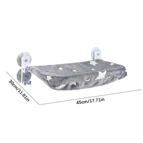Hamac de fenêtre pour chat avec ventouses, pliable et lavable 2