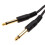 kenable 6.35mm 1/4inch Mono Jack Plug Guitar/Instrument/Patch Cable Gold 10m 3