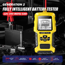 Tragbares 2,7" LCD-Autobatterietester 12V/24V für alle Blei-Säure-Batterien