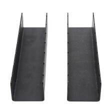 Acryl 14-Fächer-Hutständer Set – 2 Stück, Schwarz, 29x7,6x5,8 cm