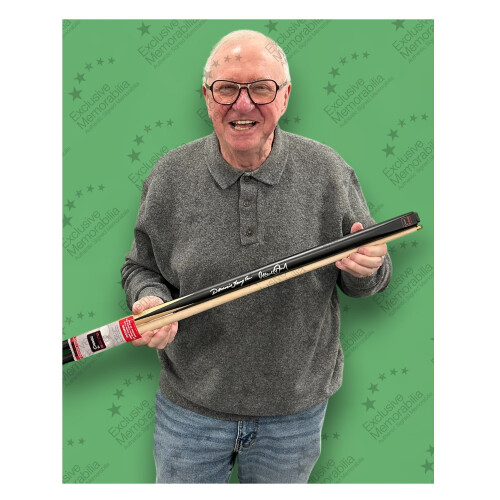 Steve Davis And Dennis Taylor Signed Snooker Cue. Framed 1