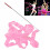 Gymnastics Ribbon 13.12ft Red Handle 1