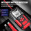 FOXSUR 12V/24V Autoladebatterietester LCD Digitaler Analyzer, Gelb, Kompakt 7