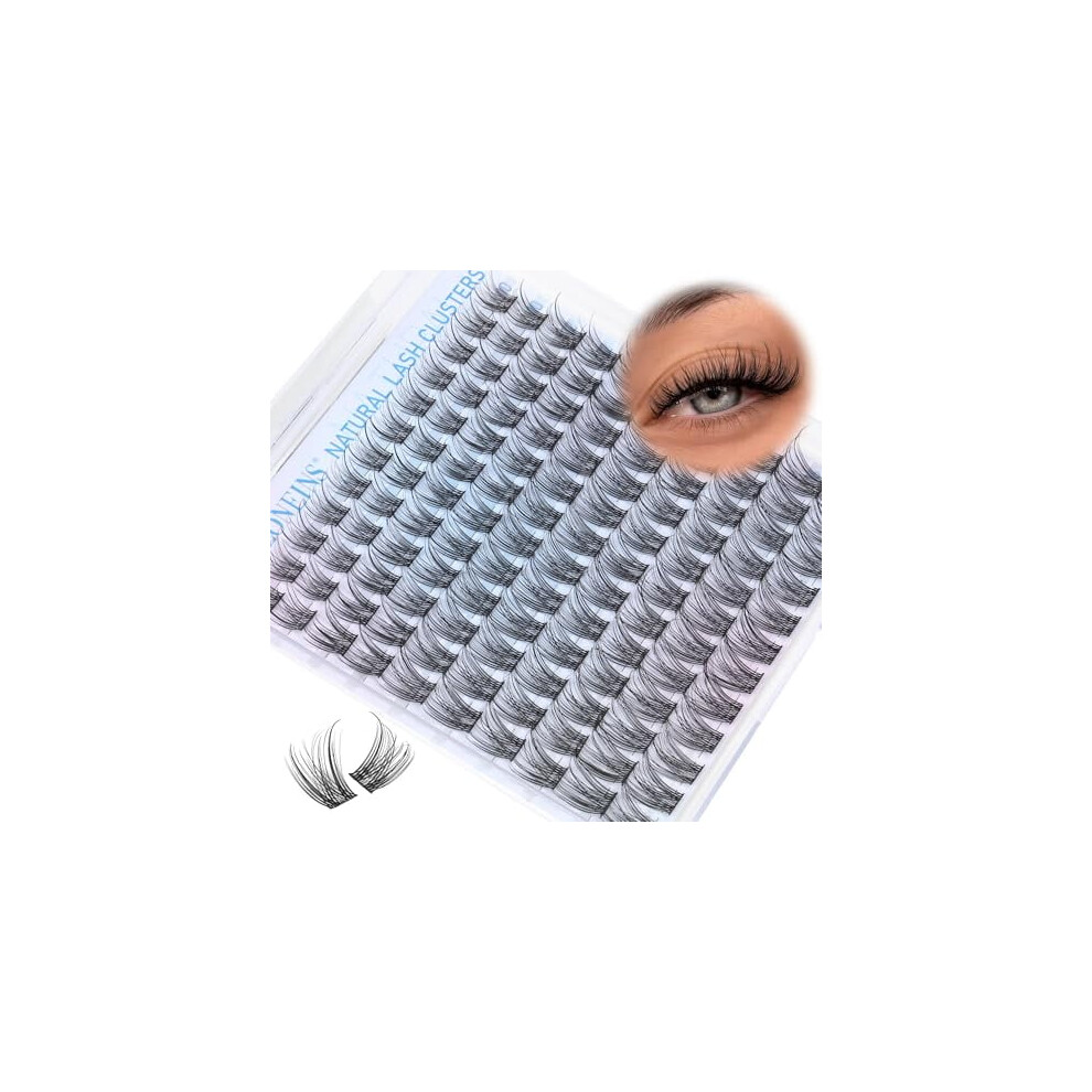 Brown Wispy Lash Clusters 10-16Mm, C-Curl, Individual Diy Eyelash Extensions Â Soft False Lashes