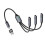 Cable divisor USB C a 3 USB C – 26 cm, nailon y aluminio 1