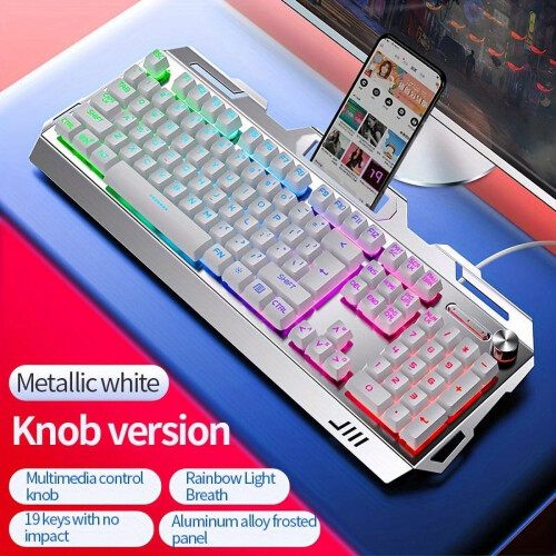 Kablet USB-bakgrunnsbelyst tastatur for Windows