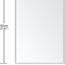 Frameless Rectangle Wall Mirror 16 x 24 in, 4mm HD with