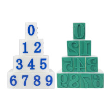 Set Of 10Pcs Detachable Number Stamp For Art Craft 0-9 Number Stamp for Kid Adult Card Making Scrapbooking and Teaching