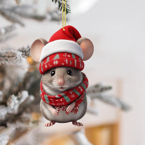 Akryl julemus anheng 2D 3,15 tommer