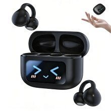 Fones de ouvido Bluetooth com clipe de orelha, design aberto, IPX5