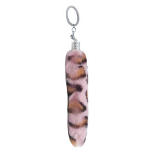 Porte-clés adorable en forme de queue d'animal en peluche, accessoire unique pour sacs, portefeuilles et clés