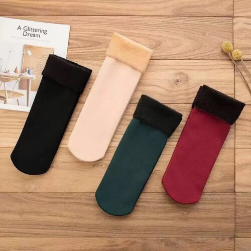 7Pairs Thermal Fleece-Lined Mid-Calf Socks