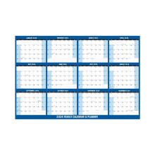 61 x 86 cm 2026 väggkalender raderbar stor våt- och torrradering laminerad 12 månader, vändbar årlig väggkalender, horisontell/vertikal