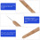 5pcs Wooden Handle Crochet Hooks for Dreadlocks Braiding Craft Tools Set 5