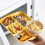 5-Section Divided Dinner Plate Tray - Microwave Dishwasher Safe Stackable Platter BPA-Free Plastic Party Tableware Camping Essential(Yellow) 6