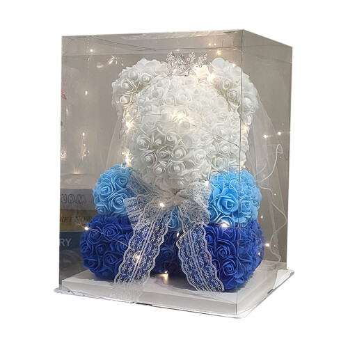 Rose Teddy Bear with Lights 1 Pack 1