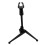 Supporto per microfono da scrivania stabile con treppiede, altezza regolabile e clip, colore nero. 5