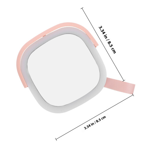Rechargeable Compact LED Mirror for Makeup with Folding Design and Night Light Function 1