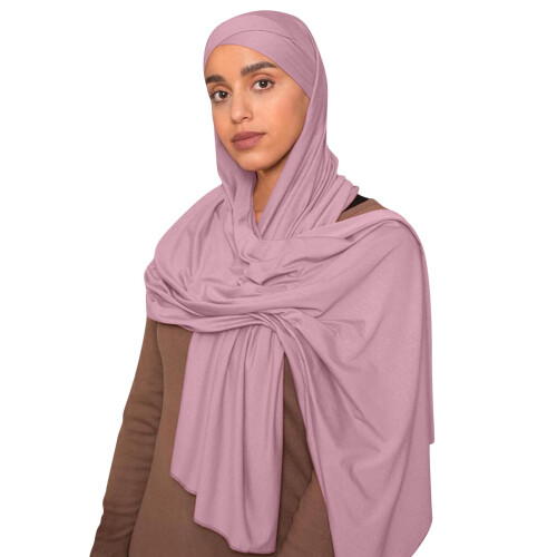 Sciarpa da donna, sciarpa musulmana per la testa, sciarpa lunga a tinta unita, sciarpa in cotone alla moda 1