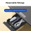 Olmaster Foldable Laptop Stand with Cup Holder, 20kg Capacity, Black 4