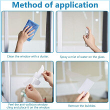 32X Bird Anti-Collision Window Stickers White Removable Electrostatic Glass Decorative Stickers Warning