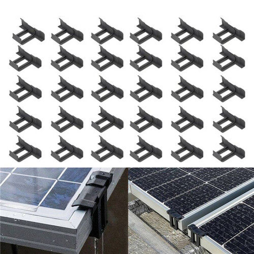 90Pc Solar Panel Frames Water Drained Clip Thickness 35mm PV Panels Auto Remove Stagnant Water Dust Outdoor Tool 1