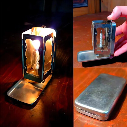 2X Folding Pocket Candle Lantern, Pocket Candle Lantern, Folding Candle Lantern,(NO Candle ) 2