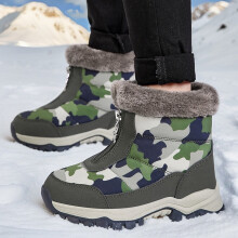 Bottes d'hiver pour tout-petits, chaussures d'hiver pour enfants, bottes de neige chaudes pour garçons et filles, bottes d'équitation, vert armée,