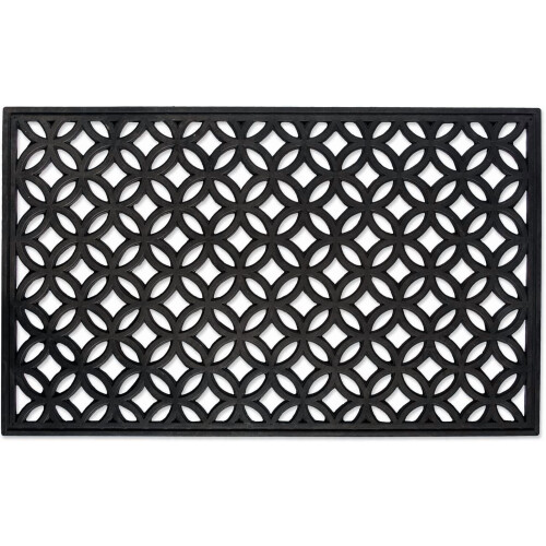 Rubber Doormat Lattice Pattern 18 x 30 in