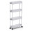 Λεπτή κυλιόμενη βάση αποθήκευσης Cart4Tier για κινητά ράφια μπάνιου, βοηθητικό 1