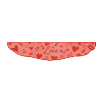 Runner da tavola in pizzo rosso Uqiangy – Decorazione per San Valentino, centrotavola per matrimoni e per la casa (225x45 cm), compatibile con